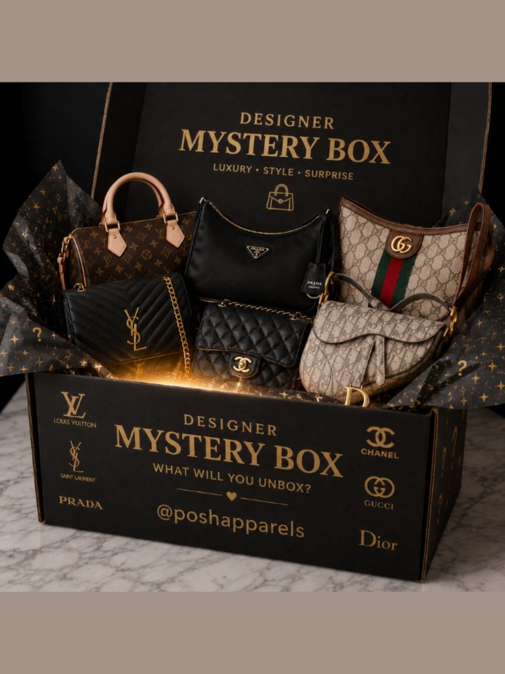 Designer Bag Handbag Purse Wallet Mystery Box